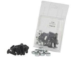 Monteringsbolt (rund) & Møtrik - M11 x 30mm, Trækstyrke 8.8 (12 stk. Agripak)