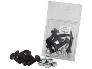 Monteringsbolt (rund) & Møtrik - M12 x 50mm, Trækstyrke 8.8 (8 stk. Agripak)