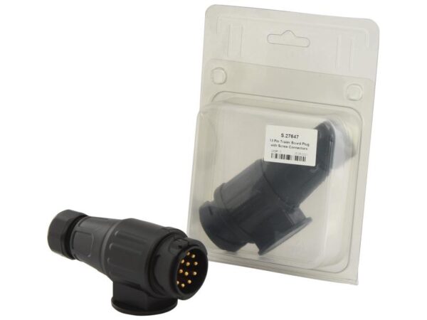13 Pin Trailer Board Plug with Screw Connectors (Plastic) Agripak