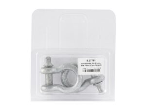Sjækel (m/skrue)(bue), Stift Ø11mm, Størrelse: 10mm (2 stk. Agripak)
