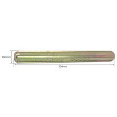 PTO Spline Aksel - 1 1/8'' - 6 Spline, Længde: 254mm.