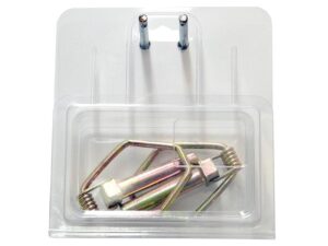 Ringsplit (pæreformet)(m/fjeder), Stift Ø10mm x 58mm
