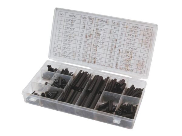 Sortiment Rørstifter Tommer - 5/16 - 1/4, 315 stk. (DIN or Standard No.: DIN 1481) Display-pakke.
