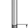 Bolt M14x2x140 - 8.8 m. låsemøtrik