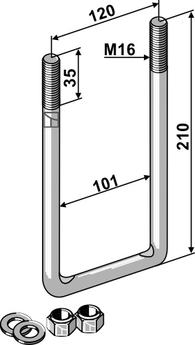 Spændebøjle M16