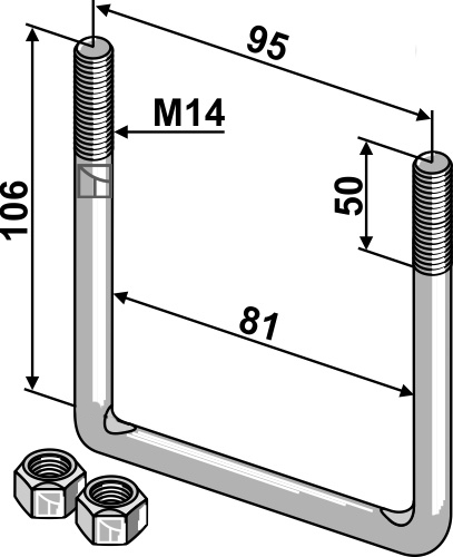 Spændebøjle - M14