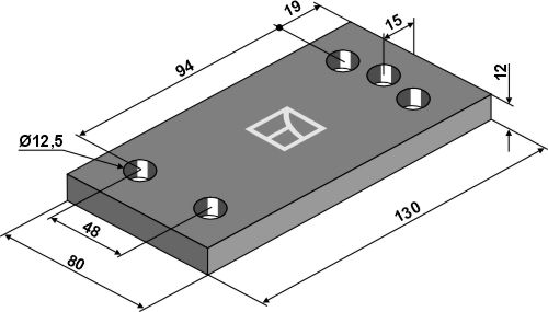 Beslag 130x12x80
