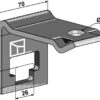 Holder for dobbelt fjedretand 25x25