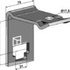 Holder for dobbelt fjedretand 30x30