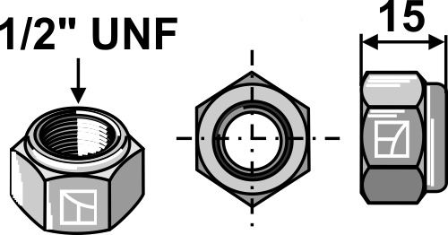 Låsemøtrik 1/2''UNF