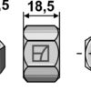 Møtrik M24x1,5 - galvaniseret