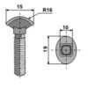 Spidsbolt - M10x35 - 8.8