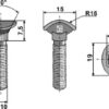 Spidsbolt - M10x37 - 8.8