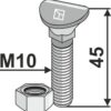 Spidsbolt - M10x45 - 10.9