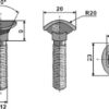 Spidsbolt - M12x70 - 10.9