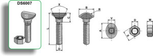 Spidsbolt - M10x70 - 10.9