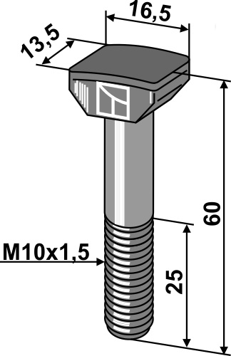 Bolt M10x1,5