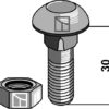 Skrue - M12x1,75x30 - 10.9