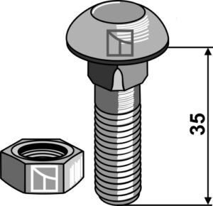 Skrue - M12x1,75x35 - 10.9