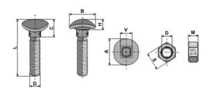 Spidsbolt - M10x45 - 12.9