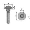 Spidsbolt - M10x50 - 12.9