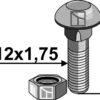 Bolt M12x1,75x40 - 10.9 m.møtrik
