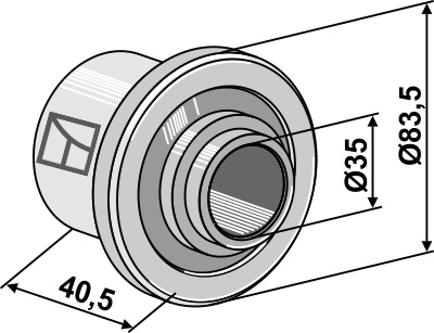 Afstands bøsning -41.5mm
