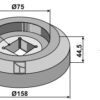 Flange udvendig Ø158