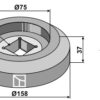 Flange udvendig Ø158
