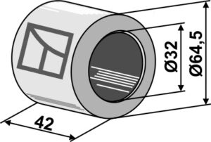 Træ leje - 32mm