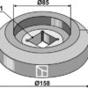 Flange udvendig Ø158