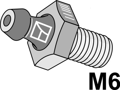 Smørenippel M6