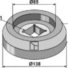 Flange indvendig Ø138