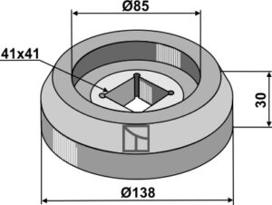 Flange indvendig Ø138