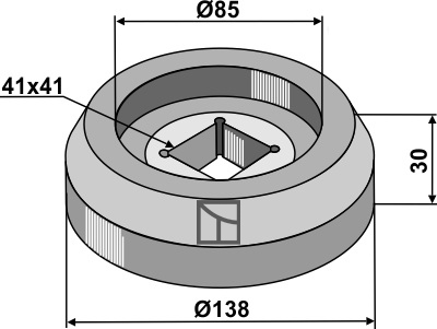 Flange indvendig Ø138