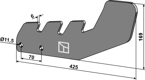 Nivelleringsfod 425mm