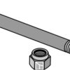 Bolt M8x90 m. møtrik