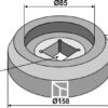 Flange udvendig Ø158