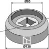 Flange indvendig Ø138