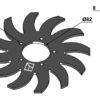 Takket stjernerulleskive 310mm