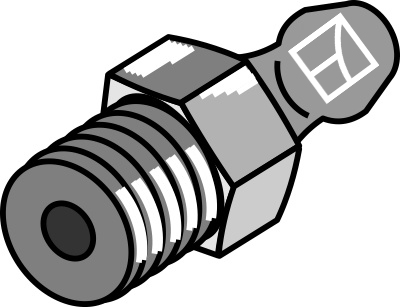 Smørenippel M10