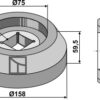 Flange udvendig Ø158