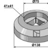 Flange inderst og yderst Ø138