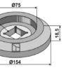 Flange udvendig Ø154