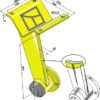 Holder for tallerken - forstærket
