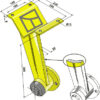 Holder for tallerken - forstærket