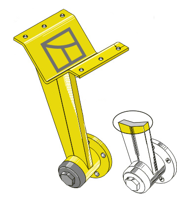 Holder for tallerken - forstærket