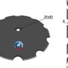 Tallerken takket Ø510x6