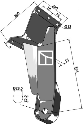 Tallerken holder bagerst