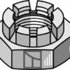 Kronmøtrik – M30x1,5
